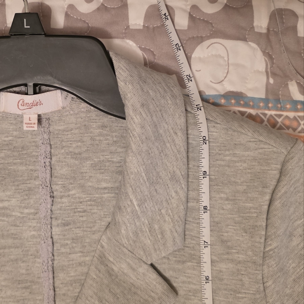 Candie's Light Heather Grey Blazer - Picture 15 of 15